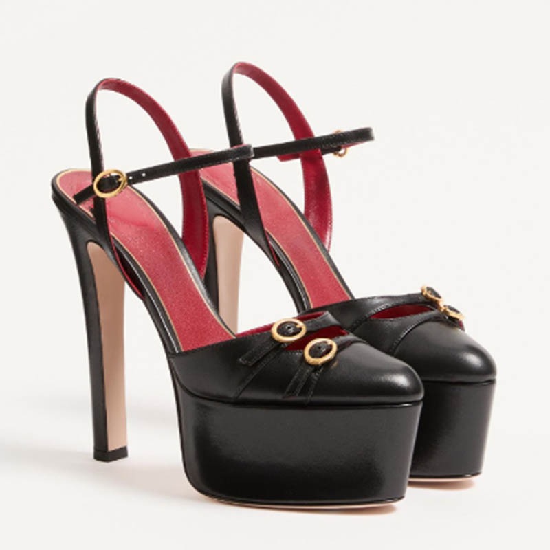 French Street Fashion - Luksusowe buty na wysokim obcasie w