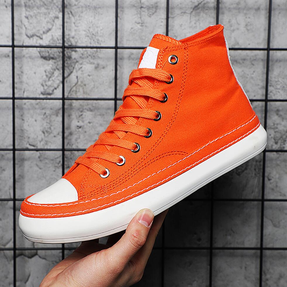 Street Fashion Brand - Męskie trampki za kostkę z płótna,
