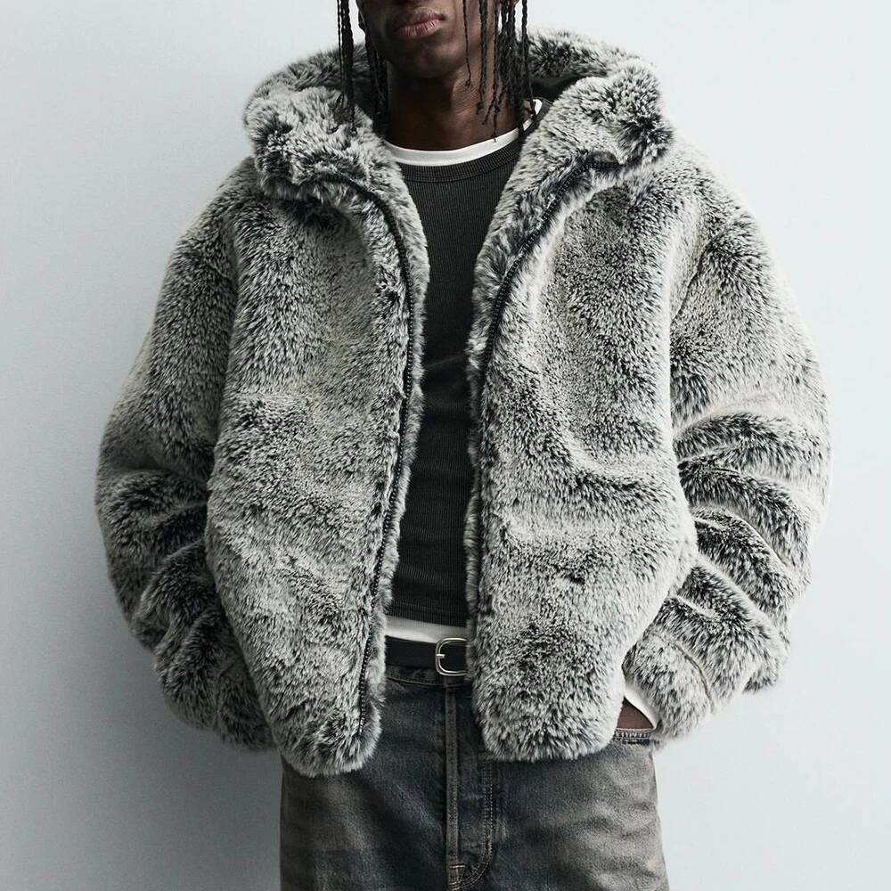 Street Fashion Taiwan - Zimowa kurtka z długim rękawem ze