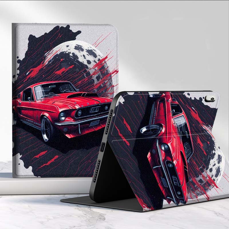 Street Fashion Graffiti - Żółty Mustang Graffiti Uliczne Dymy Etui