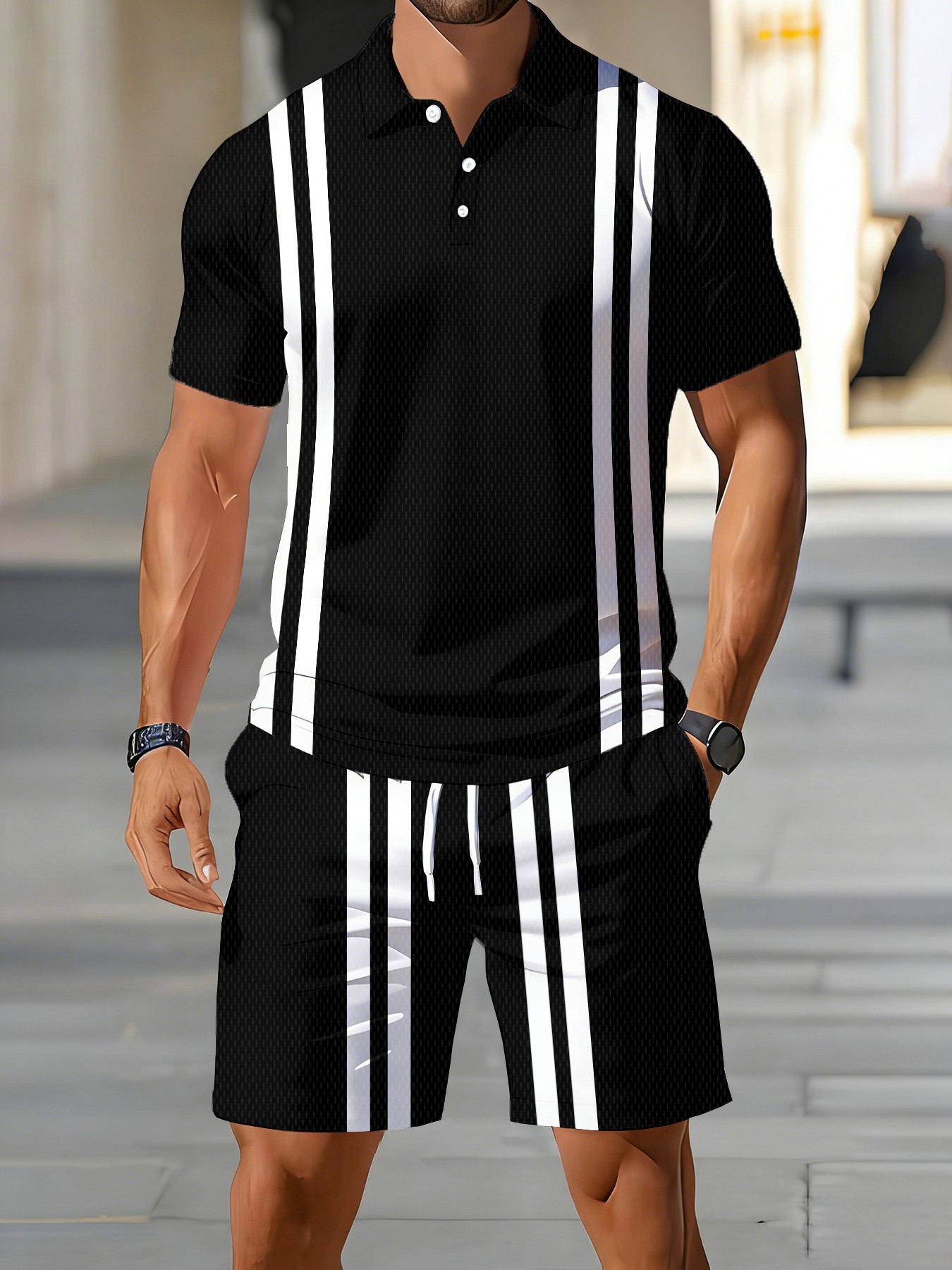 Street Fashion For 2026 - Letni zestaw męskich koszulek polo z