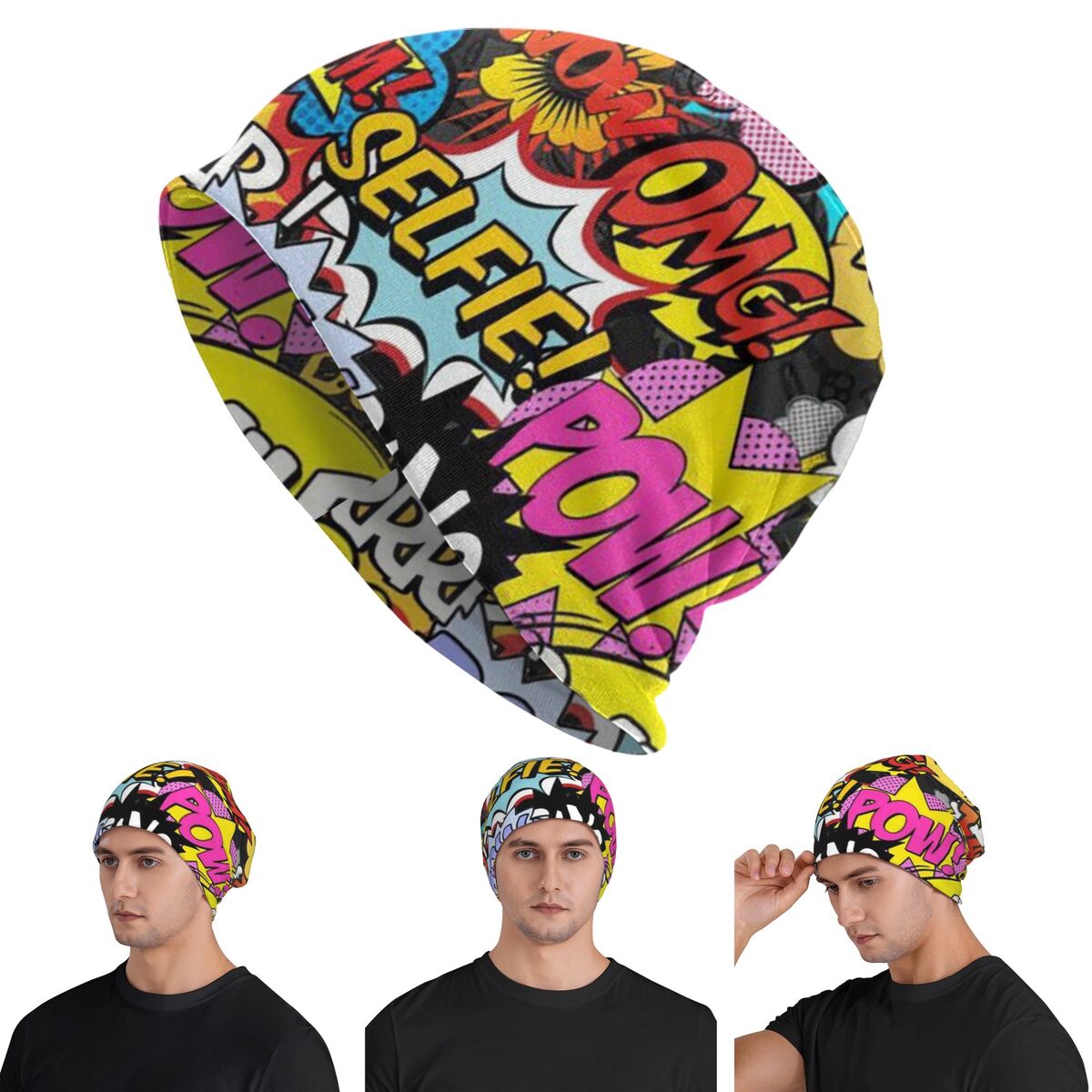 Zabawna czapka z dzianiny w st – Street Fashion Graffiti recenzja i cena