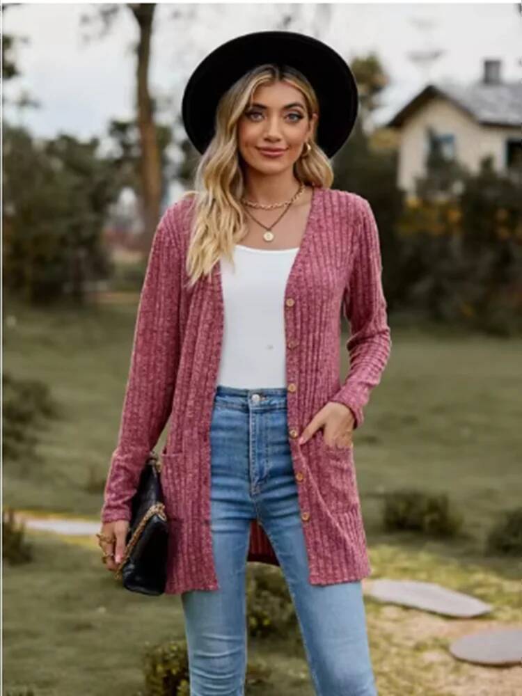 Gładka bluzka damska z długim  – Street Fashion Taiwan recenzja i cena