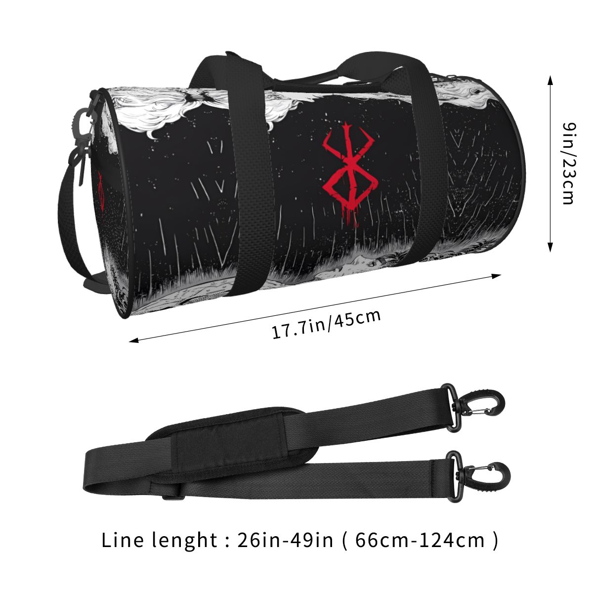 Japan Anime Bereserk Gym Bag F – Street Fashion Of Japan recenzja i cena