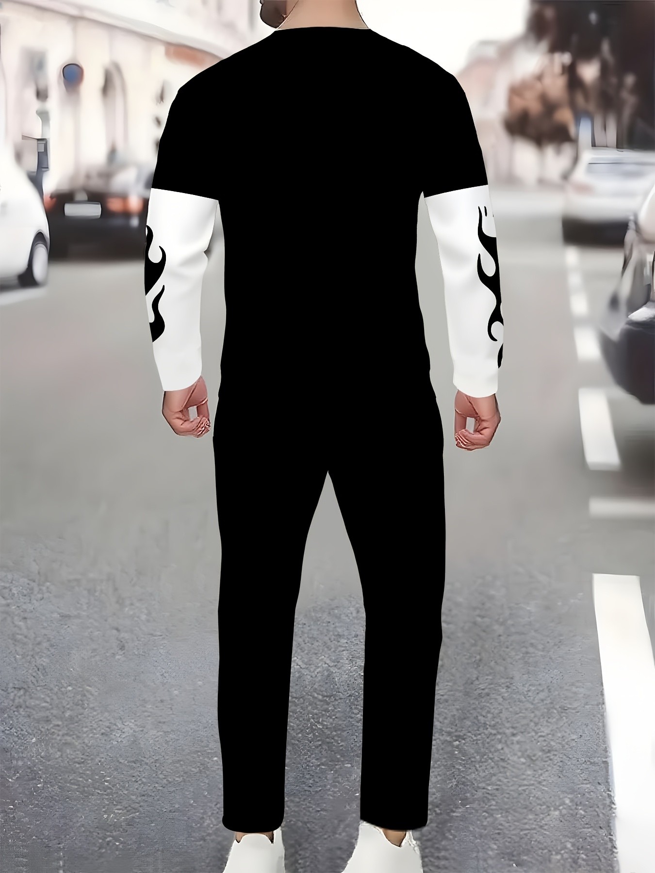 Męski zestaw spodni z długim r – Street Fashion For 2026 recenzja i cena