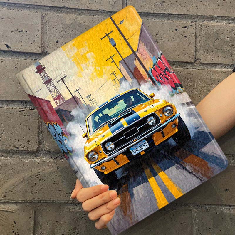 Żółty Mustang Graffiti Uliczne – Street Fashion Graffiti recenzja i cena