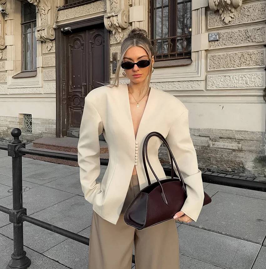 Damskie eleganckie marynarki z – Street Fashion Taiwan recenzja i cena