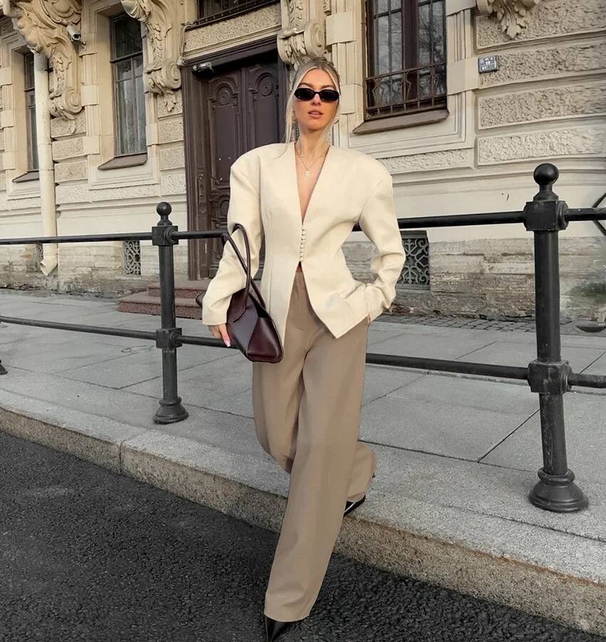 Damskie eleganckie marynarki z – Street Fashion Taiwan recenzja i cena