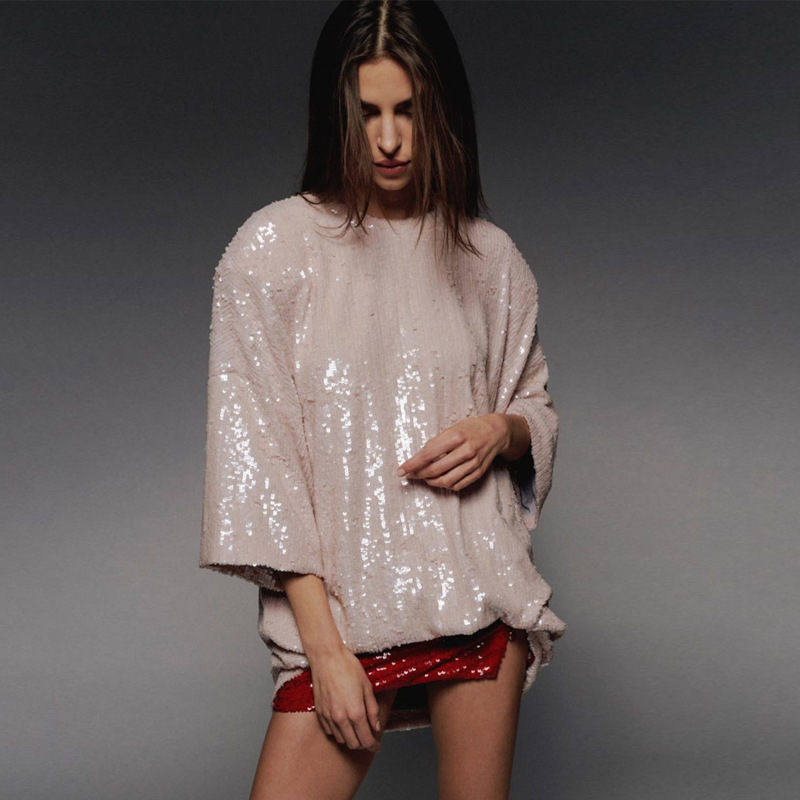 Sukienka z cekinami w kolorze  – Street Fashion Week recenzja i cena